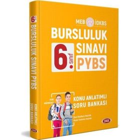 6. Sınıf PYBS-İOKBS Bursluluk Sınavı Konu Anlatımlı Soru Bankası Kollektif Data Yayınları