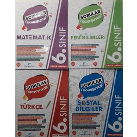 6. Sınıf Sorular Konuşuyor 4'lü Soru Bankası Seti-Pruva Akademi Yayınları
