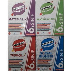 6. Sınıf Sorular Konuşuyor 4'lü Soru Bankası Seti-Pruva Akademi Yayınları