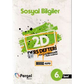 6. Sınıf Sosyal Bilgiler 2D Ders Defteri Ev Çalışmaları-Pergel Yayınları