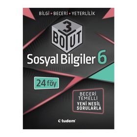 6. Sınıf Sosyal Bilgiler 3 Boyut 24 Föy - Tudem Yayınları