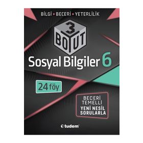 6. Sınıf Sosyal Bilgiler 3 Boyut Yeni Nesil Sorularla-Tudem Yayınları