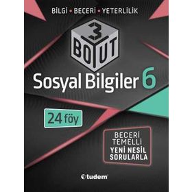 6. Sınıf Sosyal Bilgiler 3 Boyut Yeni Nesil Sorularla-Tudem Yayınları