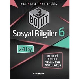 6. Sınıf Sosyal Bilgiler 3 Boyut Yeni Nesil Sorularla-Tudem Yayınları