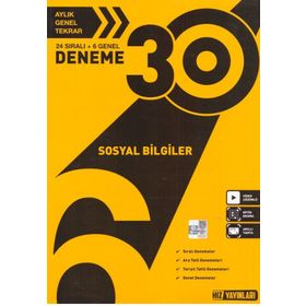 6. Sınıf Sosyal Bilgiler 30 Deneme - Hız Yayınları