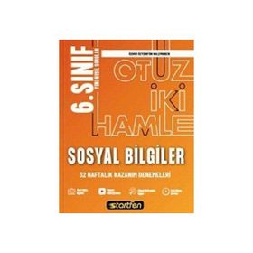 6. Sınıf Sosyal Bilgiler 32 Haftalık Kazanım Denemeleri Startfen Yayınları