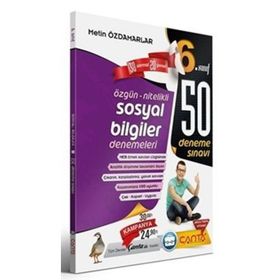 6. Sınıf Sosyal Bilgiler 50 Deneme Sınavı Komisyon Çanta Yayınları