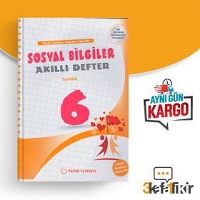 6. Sınıf Sosyal Bilgiler Akıllı Defter Palme Yayınları
