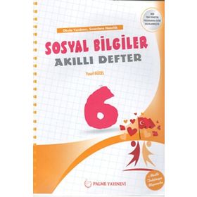 6. Sınıf Sosyal Bilgiler Akıllı Defter Palme Yayınları