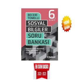 6. Sınıf Sosyal Bilgiler Beceri Temelli Soru Bankası-Tudem Yayınları