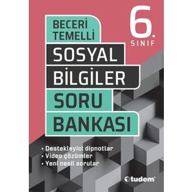 6. Sınıf Sosyal Bilgiler Beceri Temelli Soru Bankası-Tudem Yayınları