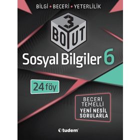 6. Sınıf Sosyal Bilgiler Beceri Temelli Soru Bankası-Tudem Yayınları