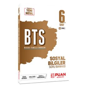 6. Sınıf Sosyal Bilgiler Bts Beceri Temelli Soru Bankası-Puan Yayınları