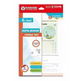6. Sınıf Sosyal Bilgiler Çek Kopar Yaprak Test - Özdebir Yayınları
