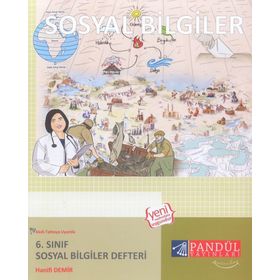 6. Sınıf Sosyal Bilgiler Defteri Pandül Yayınları