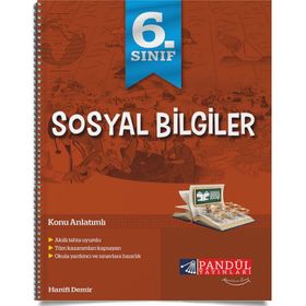 6. Sınıf Sosyal Bilgiler Defteri Pandül Yayınları