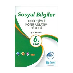6. Sınıf Sosyal Bilgiler Etkileşimli Konu Anlatım Föyleri 4 Adım Yayınları