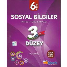 6.Sınıf Sosyal Bilgiler Fasikül Soru Bankası - Martı Yayınları