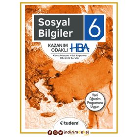 6 Sınıf Sosyal Bilgiler Kazanım Odaklı Hba Tudem Yayınları