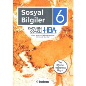 6 Sınıf Sosyal Bilgiler Kazanım Odaklı Soru Bankası Tudem Yayınları