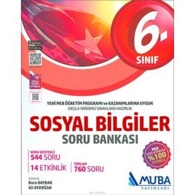 6. Sınıf Sosyal Bilgiler Mutlak Başarı Soru Bankası - Muba Yayınları