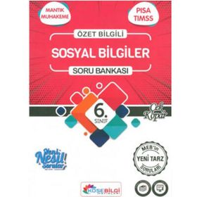 6. Sınıf Sosyal Bilgiler Soru Bankası Köşebilgi Yayınları