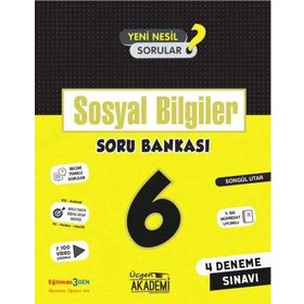 6. Sınıf Sosyal Bilgiler Soru Bankası-Üçgen Akademi Yayınları