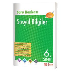 6.Sınıf Sosyal Bilgiler Soru Bankası/4 Adım Yayınları
