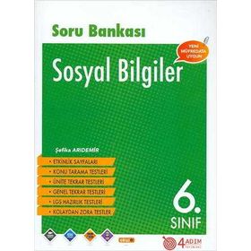 6.Sınıf Sosyal Bilgiler Soru Bankası/4 Adım Yayınları
