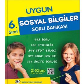 6. Sınıf Sosyal Bilgiler Spotlu Soru Bankası - Sadık Uygun Yayınları