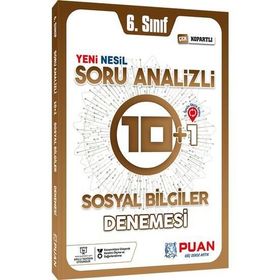 6. Sınıf Sosyal Bilimler Soru Analizli 10+1 Deneme Puan Yayınları