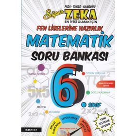 6. Sınıf Süper Zeka Fen Liselerine Hazırlık Matematik Soru Bankası Nartest Yayınları