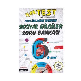 6.Sınıf Süper Zeka Sosyal Bilgiler Soru Bankası - Nartest Yayınları