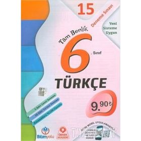 6. Sınıf Tam Benlik Türkçe 15 Deneme-Bilimyolu Yayınları