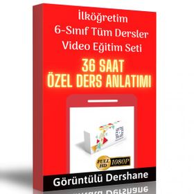 6.Sınıf Tüm Dersler Görüntülü Eğitim Seti