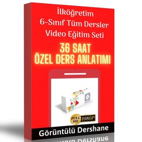6.Sınıf Tüm Dersler Görüntülü Eğitim Seti