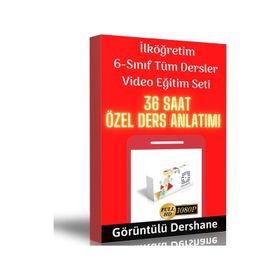 6.Sınıf Tüm Dersler Görüntülü Eğitim Seti