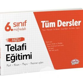 6. Sınıf Tüm Dersler Hızlı Telafi Eğitimi Kollektif Editör Yayınları