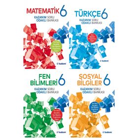 6.Sınıf Tüm Dersler Kazanım Odaklı Soru Bankası Seti Tudem Yayınları