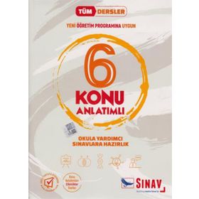 6. Sınıf Tüm Dersler Konu Anlatımlı Sınav Yayınları