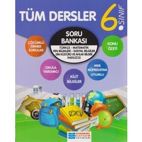 6. Sınıf Tüm Dersler Soru Bankası Evrensel İletişim Yayınları