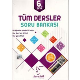 6.sınıf Tüm Dersler Soru Bankası / Kolektif / Karekök Eğitim Yayın