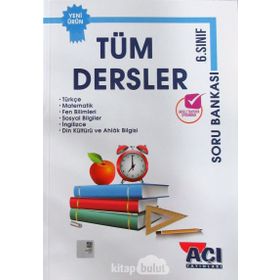 6. Sınıf Tüm Dersler Soru Bankası Kollektif Açı Yayınları