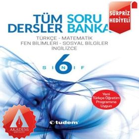 6. Sınıf Tüm Dersler Soru Bankası Tudem Yayınları