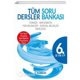 6. Sınıf Tüm Dersler Soru Bankası Tudem Yayınları