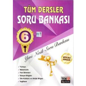6.sınıf Tüm Dersler Sözel Sayısal Soru Bankası Tekiz Yayınları