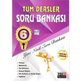 6.sınıf Tüm Dersler Sözel Sayısal Soru Bankası Tekiz Yayınları