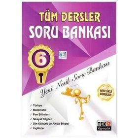 6.sınıf Tüm Dersler Sözel Sayısal Soru Bankası Tekiz Yayınları