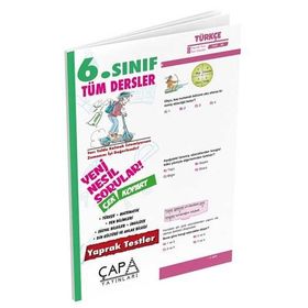 6. Sınıf Tüm Dersler Yaprak Test - Çapa Yayınları