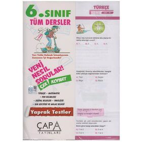 6. Sınıf Tüm Dersler Yaprak Test - Çapa Yayınları